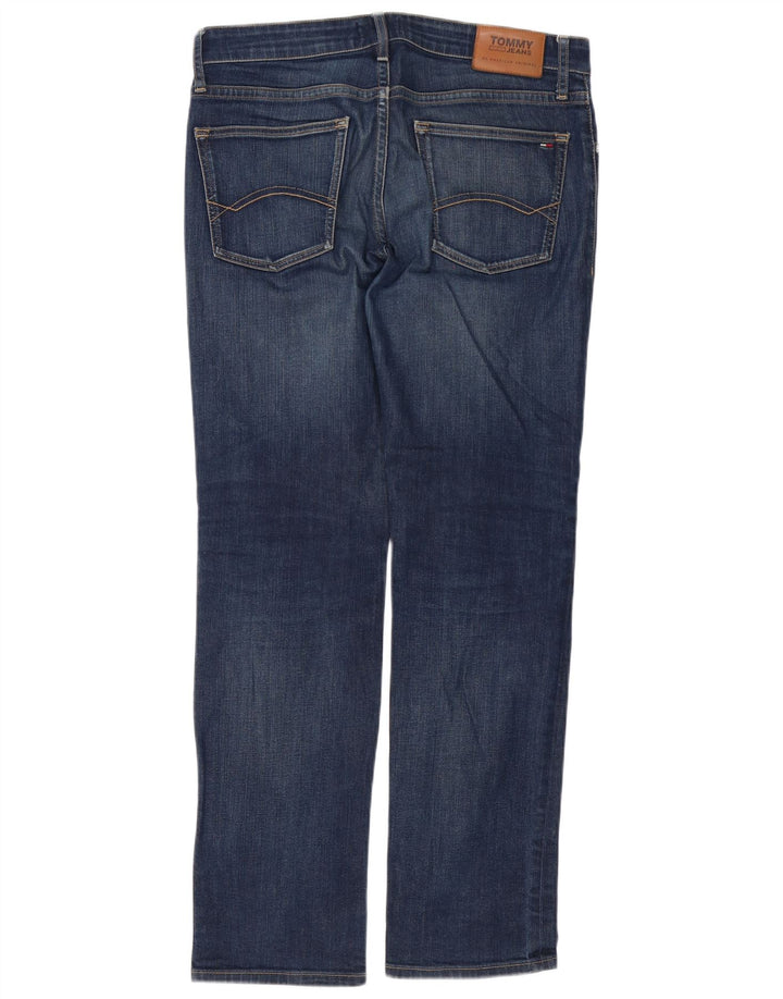 Tommy Hilfiger Mens Straight Jeans W34 L32 Blue Cotton