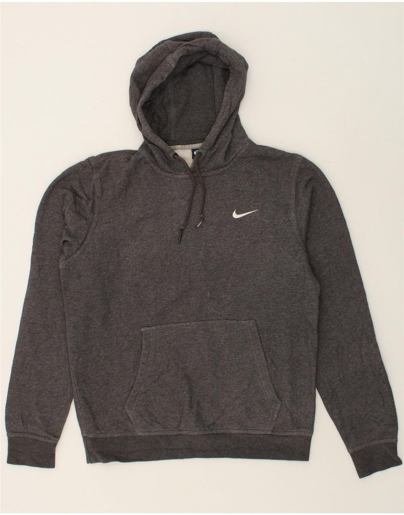 NIKE Mens Graphic Hoodie Jumper Medium Grey Cotton | Vintage Nike | Thrift | Second-Hand Nike | Used Clothing | Messina Hembry 