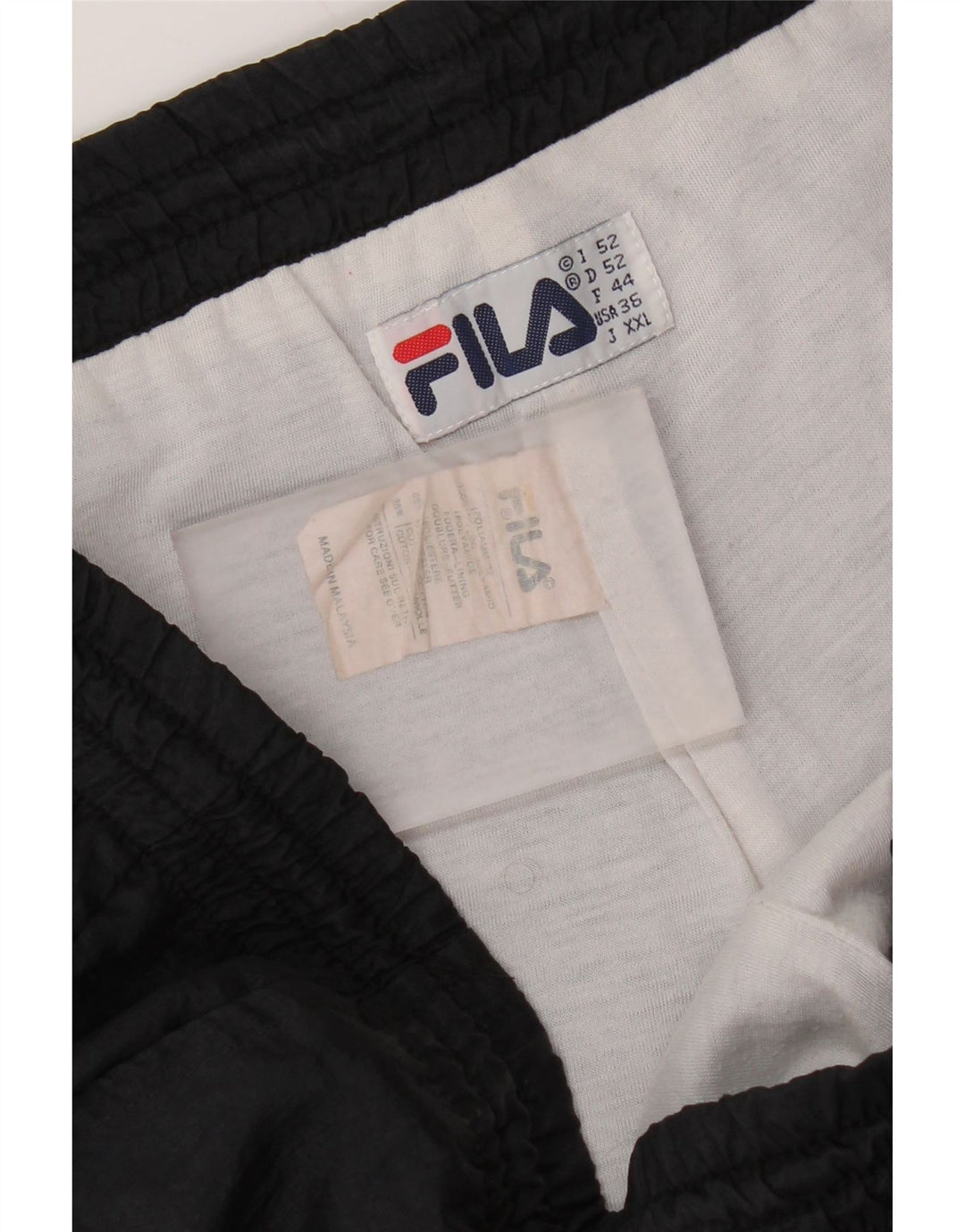 Fila Mens Tracksuit Trousers IT 52 Large  Black Polyamide