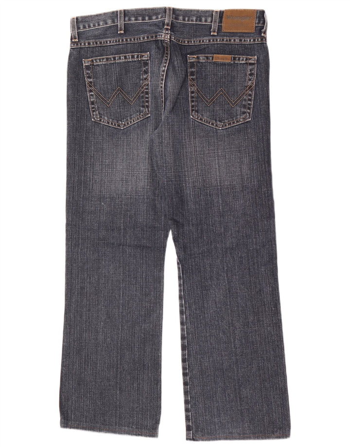 Wrangler Mens Bootcut Jeans W34 L30 Blue Cotton