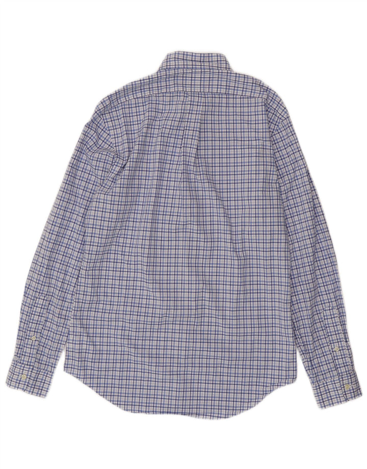 Ralph Lauren Mens Slim Fit Shirt Medium Blue Check Cotton