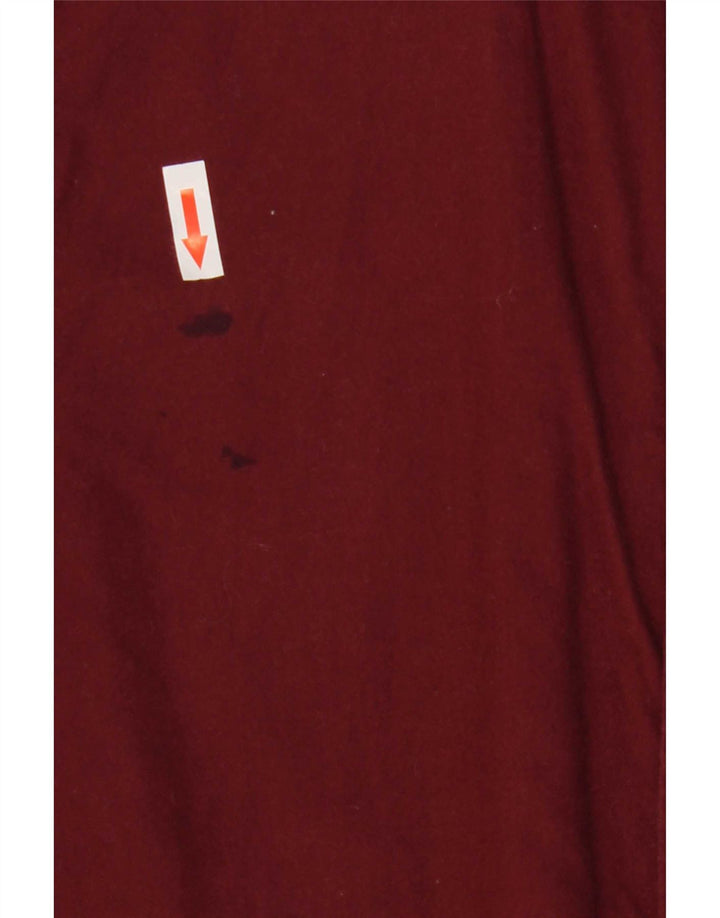 Jack Wills Mens Slim Fit Shirt Small Burgundy Cotton