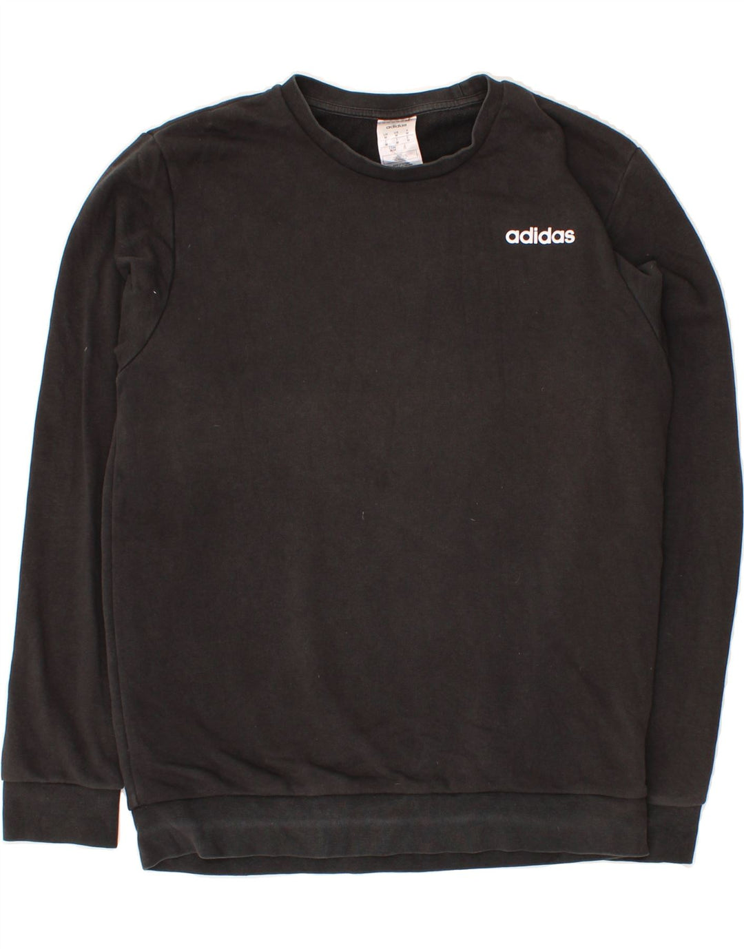 ADIDAS Mens Sweatshirt Jumper Medium Black Cotton Vintage Adidas and Second-Hand Adidas from Messina Hembry 
