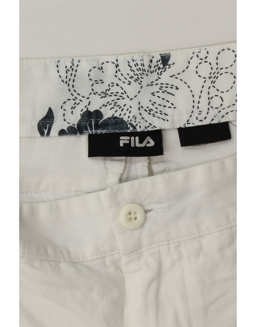 Fila Mens Chino Shorts W32 Medium White