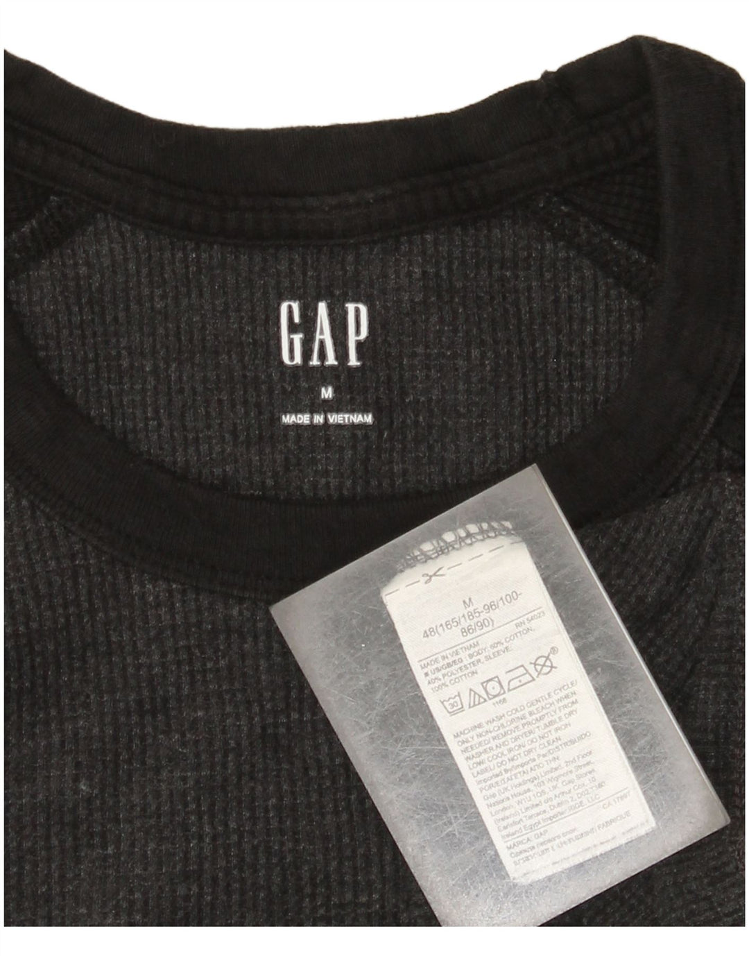 Gap Mens Sweatshirt Jumper Medium Grey Colourblock Cotton