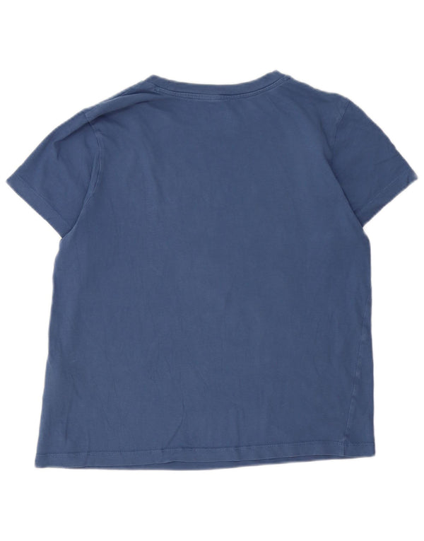 Vans Girls Graphic T-Shirt Top 12-13 Years Large Navy Blue Cotton