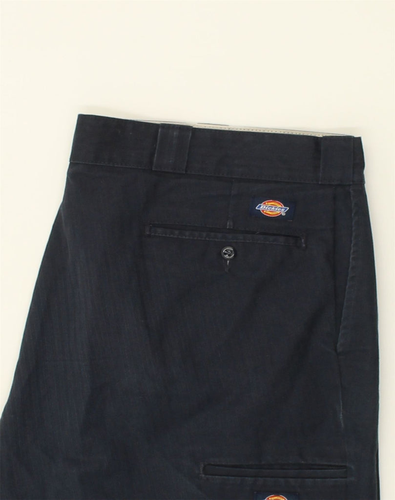 DICKIES Mens Loose Fit Cargo Trousers W40 L30 Navy Blue Polyester | Vintage Dickies | Thrift | Second-Hand Dickies | Used Clothing | Messina Hembry 