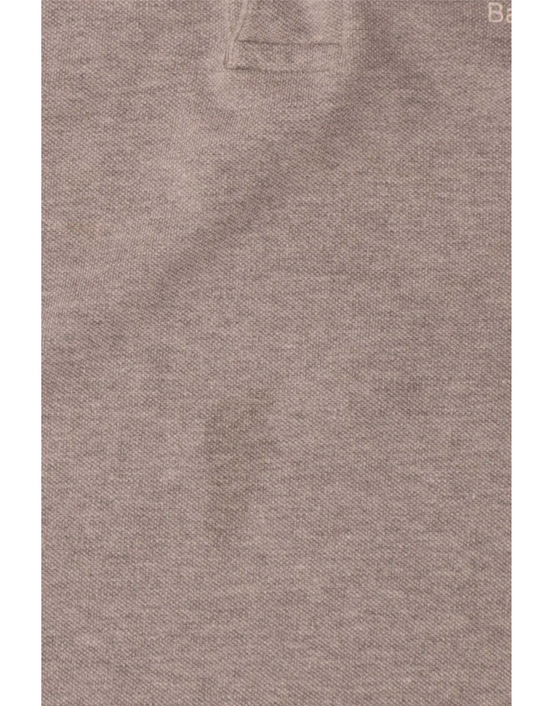 Barbour Mens Polo Shirt Large Grey Cotton