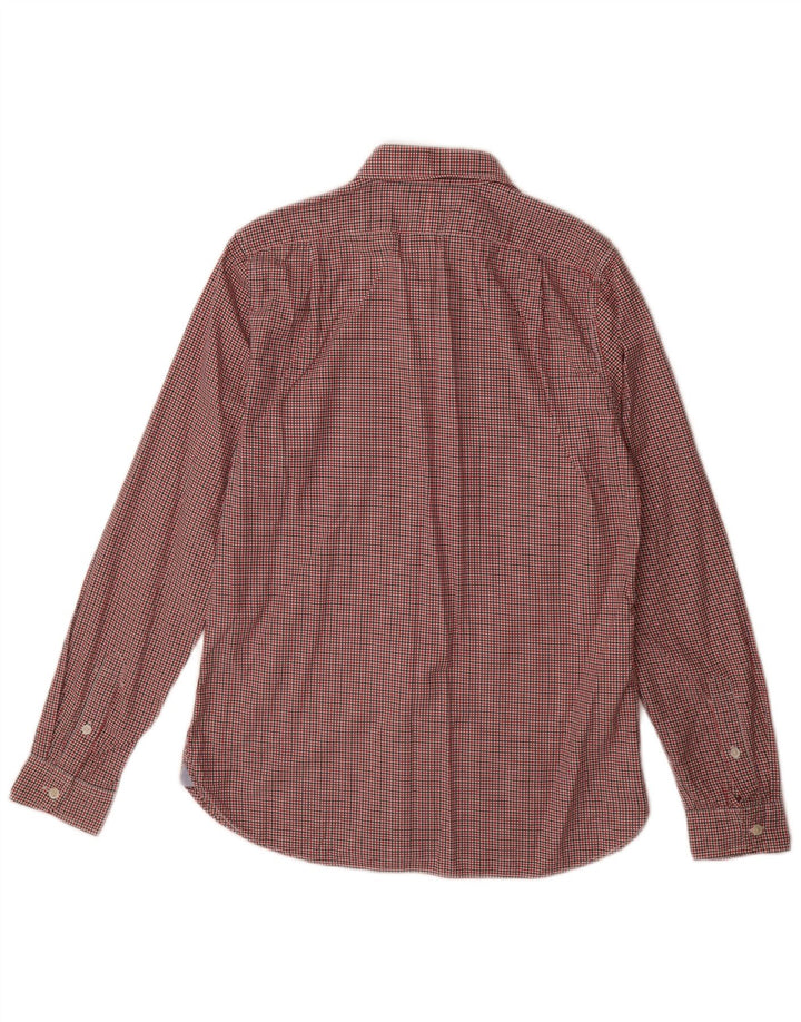 POLO RALPH LAUREN Mens Flannel Shirt Small Red Check Cotton