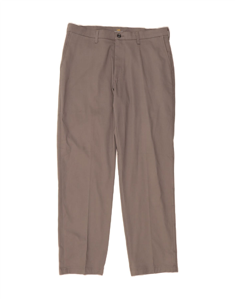 LEE Mens Total Freedom Relaxed Fit Chino Trousers W36 L34 Grey Cotton Vintage Lee and Second-Hand Lee from Messina Hembry 