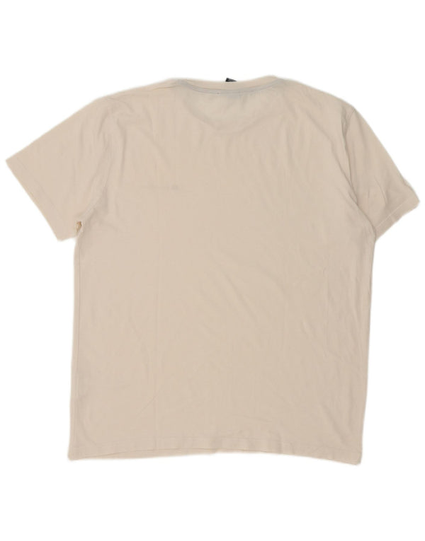 Champion Mens T-Shirt Top Large White Cotton