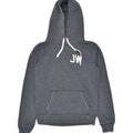 JACK WILLS Womens Graphic Hoodie Jumper UK 10 Small  Grey Cotton | Vintage Jack Wills | Thrift | Second-Hand Jack Wills | Used Clothing | Messina Hembry 
