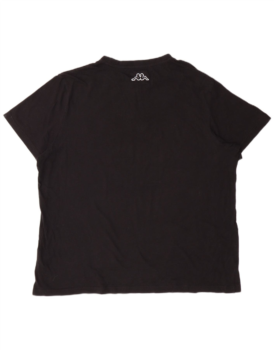 KAPPA Mens Graphic T-Shirt Top 2XL Black Cotton