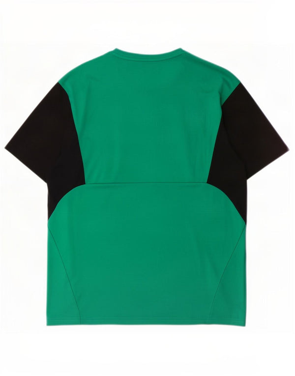 Puma Mens Cliftonville FC T-Shirt Top Large Green Colourblock Polyester