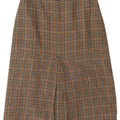 Vintage Womens A-Line Skirt W26 Small Brown Houndstooth