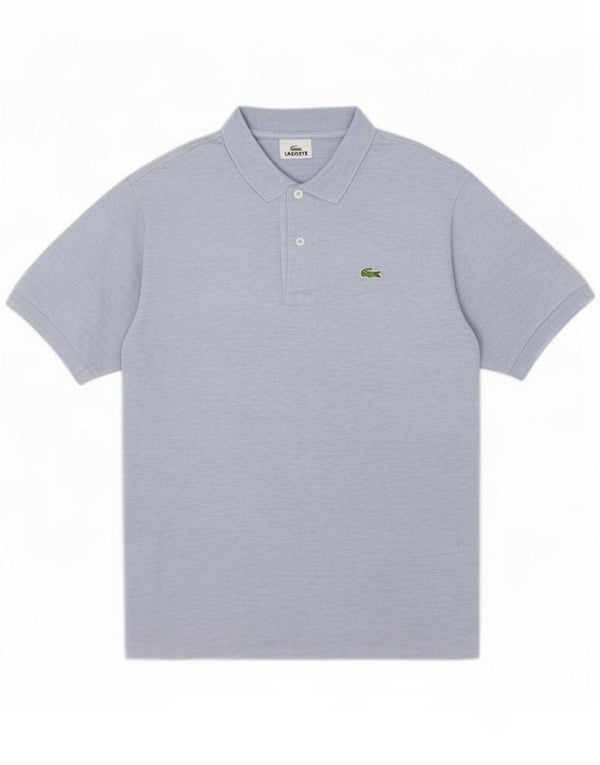 Lacoste Mens Polo Shirt Size 5 Large Blue Cotton