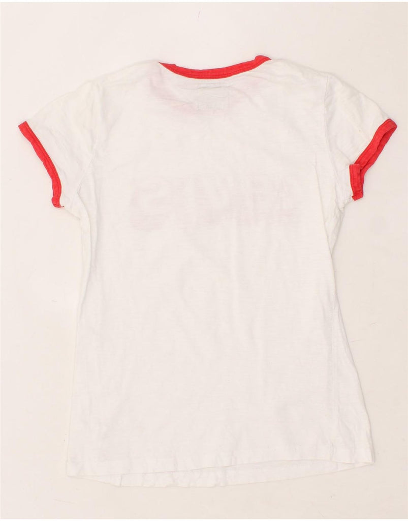 LEVI'S Girls Graphic T-Shirt Top 15-16 Years White Cotton Vintage Levi's and Second-Hand Levi's from Messina Hembry 
