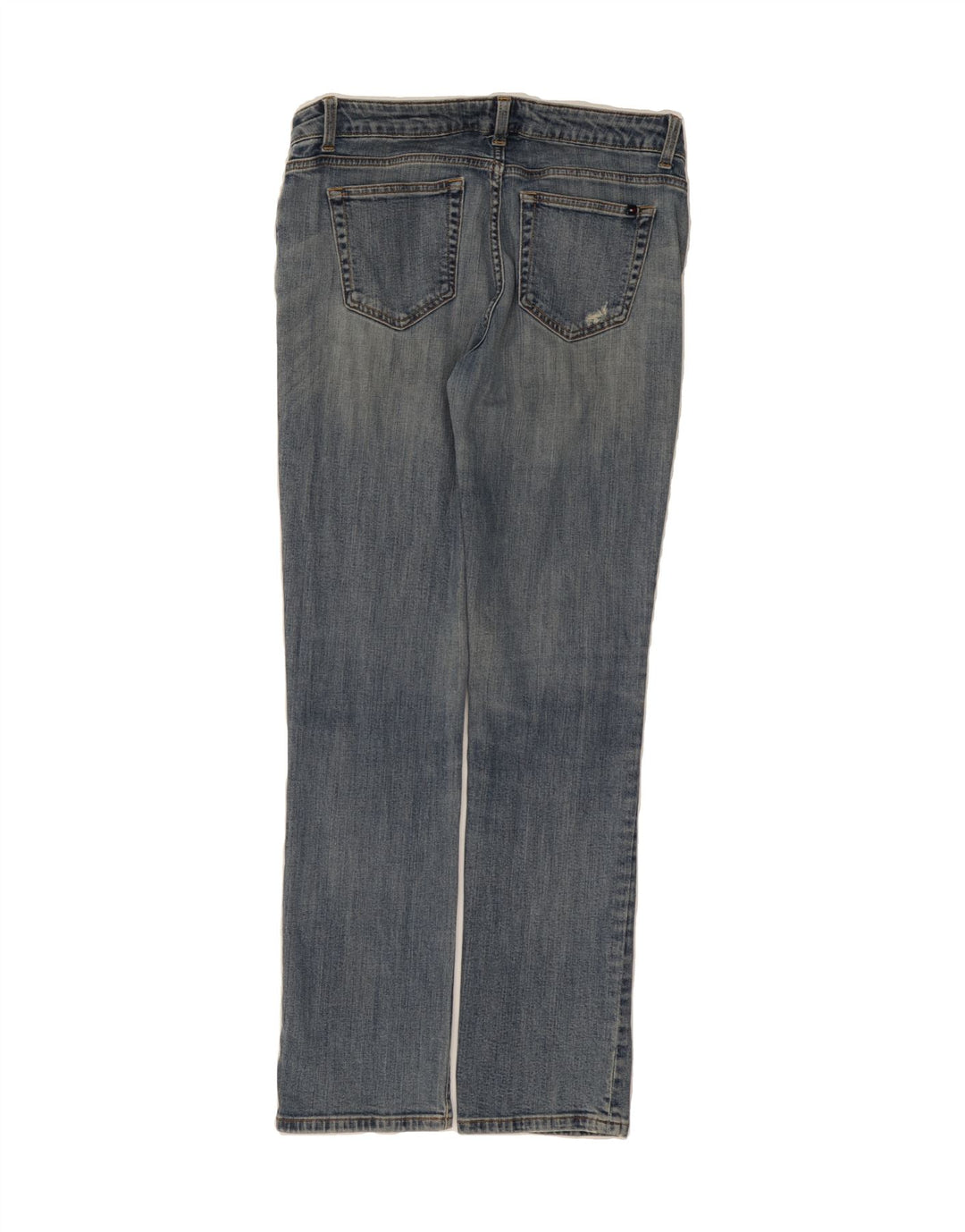 TOMMY HILFIGER Womens Distressed Straight Jeans US 10 Large W32 L31 Blue Vintage Tommy Hilfiger and Second-Hand Tommy Hilfiger from Messina Hembry 