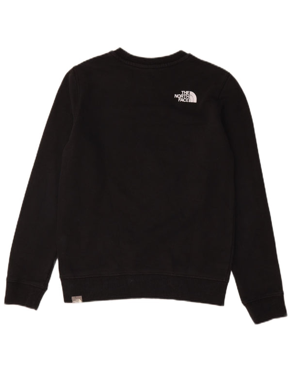 The North Face Boys Graphic Sweatshirt Jumper 14-15 Years XL Black Cotton