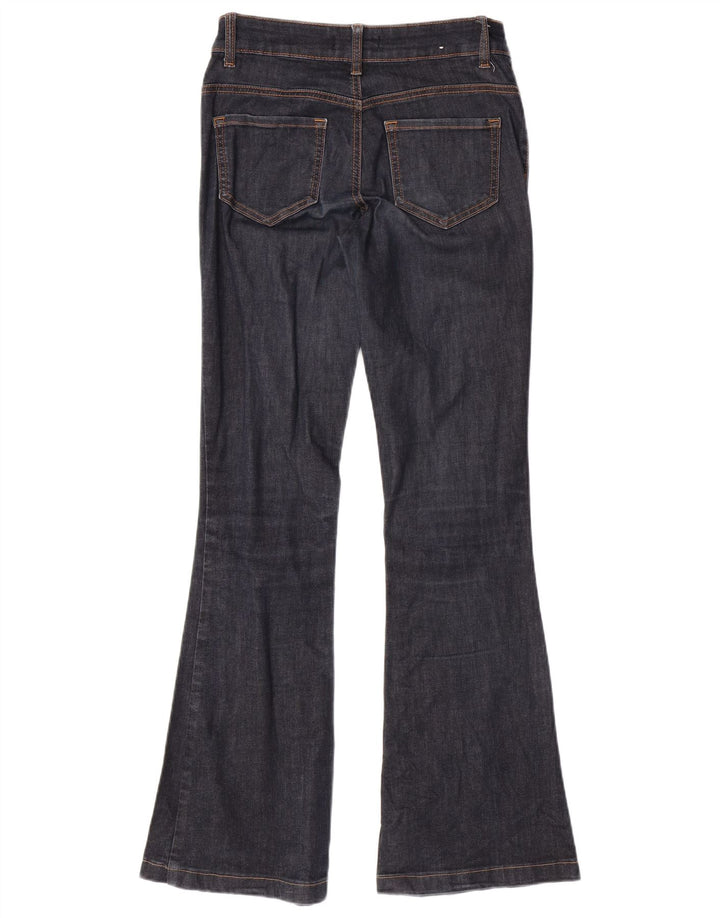 BENETTON Womens Bootcut Jeans  W27 L31 Navy Blue Cotton