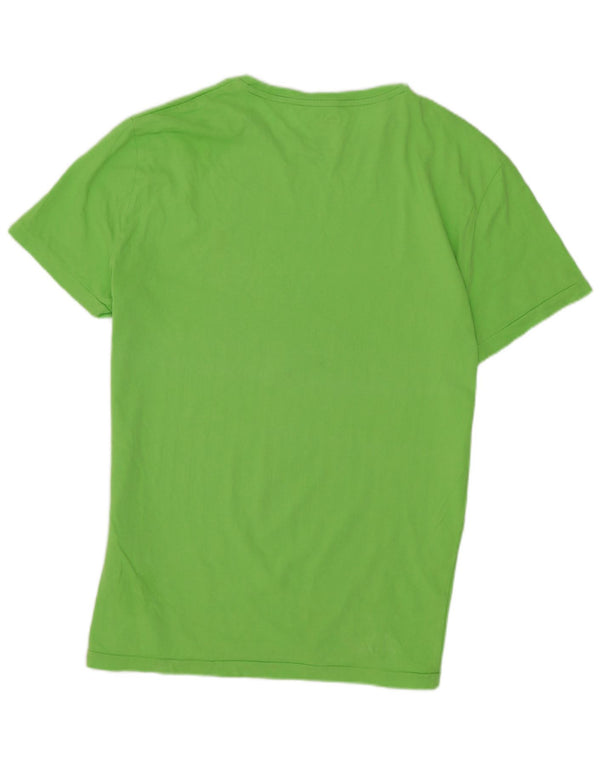Polo Ralph Lauren Womens Graphic T-Shirt Top UK 14 Medium Green