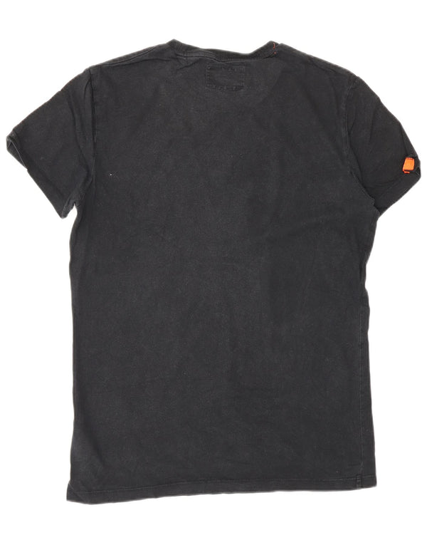 Superdry Mens T-Shirt Top Small Black Cotton