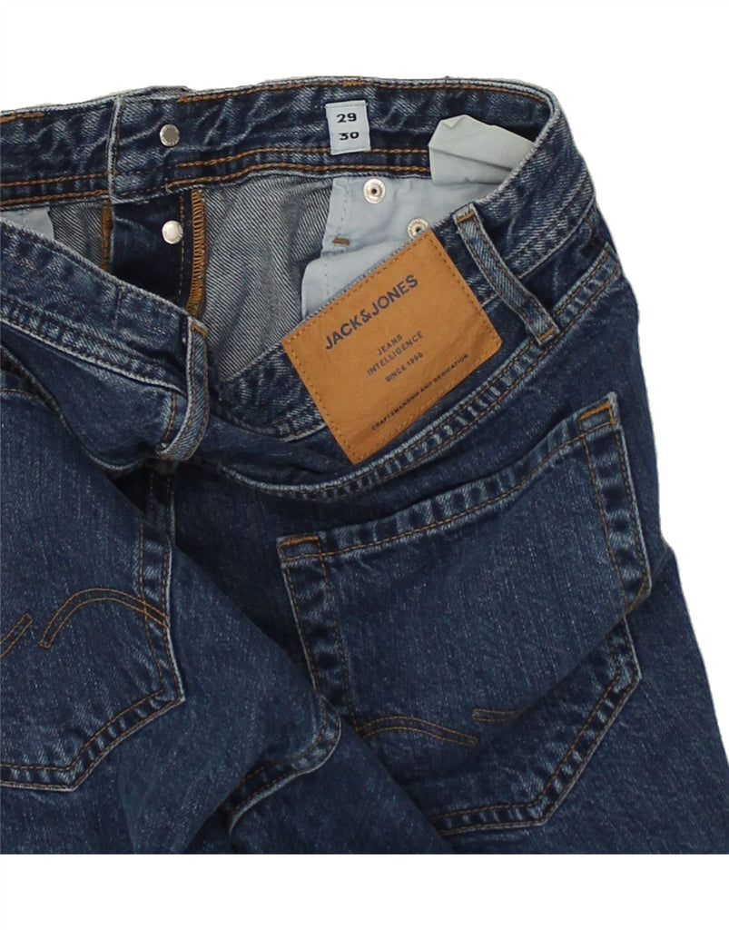 JACK & JONES Mens Straight Jeans W29 L30  Blue Cotton | Vintage Jack & Jones | Thrift | Second-Hand Jack & Jones | Used Clothing | Messina Hembry 