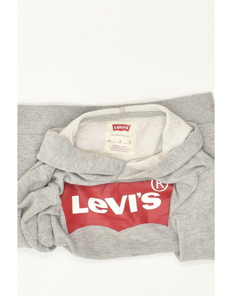 LEVI'S Boys Graphic Hoodie Jumper 7-8 Years Medium  Grey Cotton | Vintage Levi's | Thrift | Second-Hand Levi's | Used Clothing | Messina Hembry 