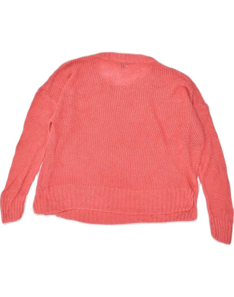 J. CREW Womens Oversized Crew Neck Jumper Sweater UK 18 XL Pink | Vintage J. Crew | Thrift | Second-Hand J. Crew | Used Clothing | Messina Hembry 