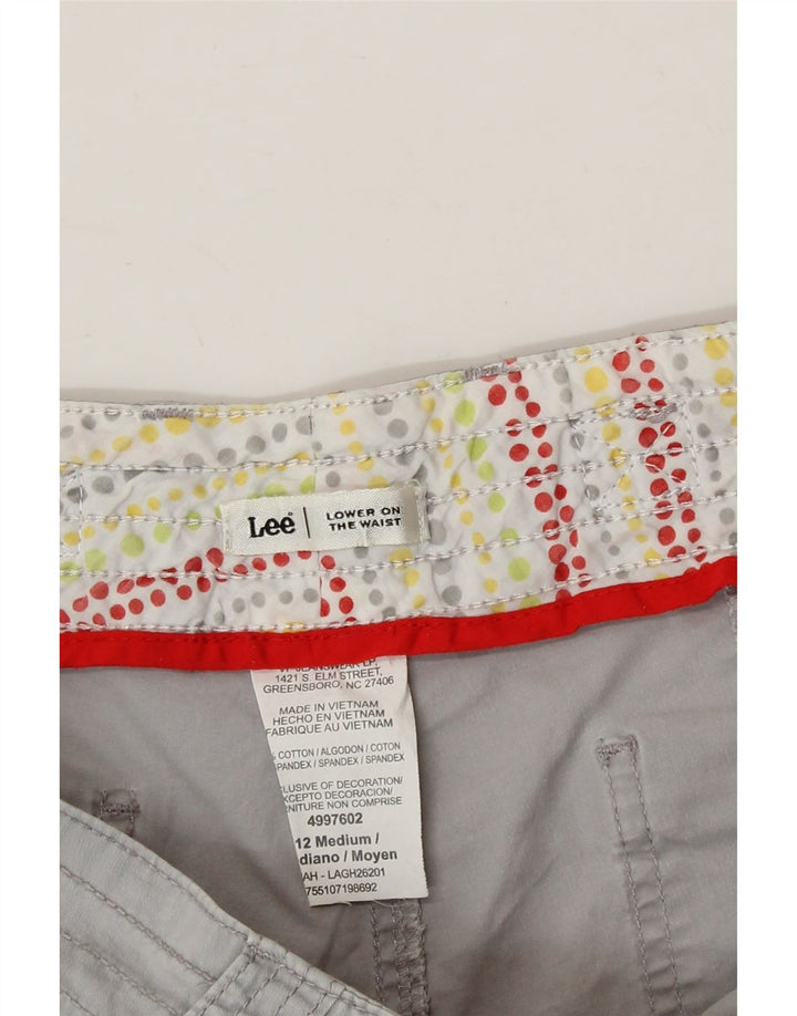 LEE Womens Bermuda Shorts US 12 Large W34  Grey Cotton Vintage Lee and Second-Hand Lee from Messina Hembry 