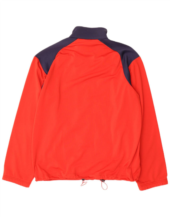 Fila Mens Tracksuit Top Jacket Medium Red Colourblock Polyester