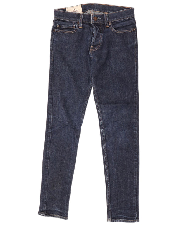 Hollister Womens Skinny Jeans W28 L30 Navy Blue Cotton