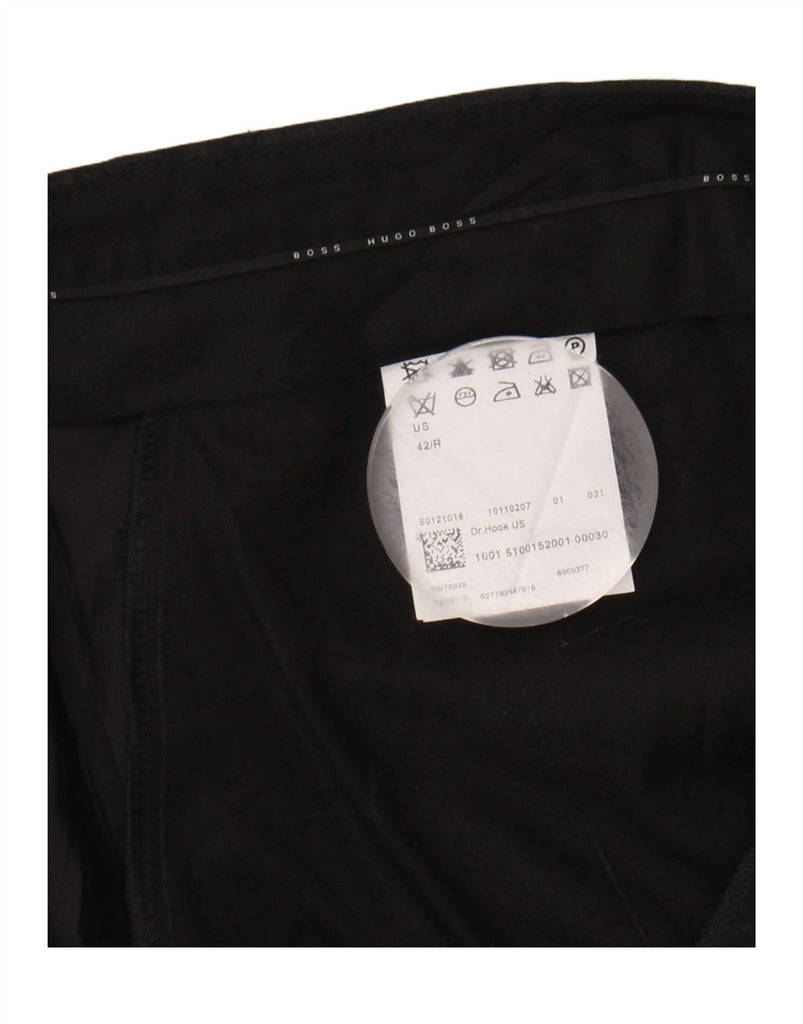 HUGO BOSS Mens Pegged Suit Trousers  W42 L32 Grey Wool Vintage Hugo Boss and Second-Hand Hugo Boss from Messina Hembry 