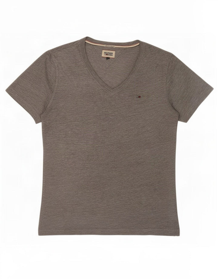 Tommy Hilfiger Mens T-Shirt Top Medium Grey Flecked Cotton