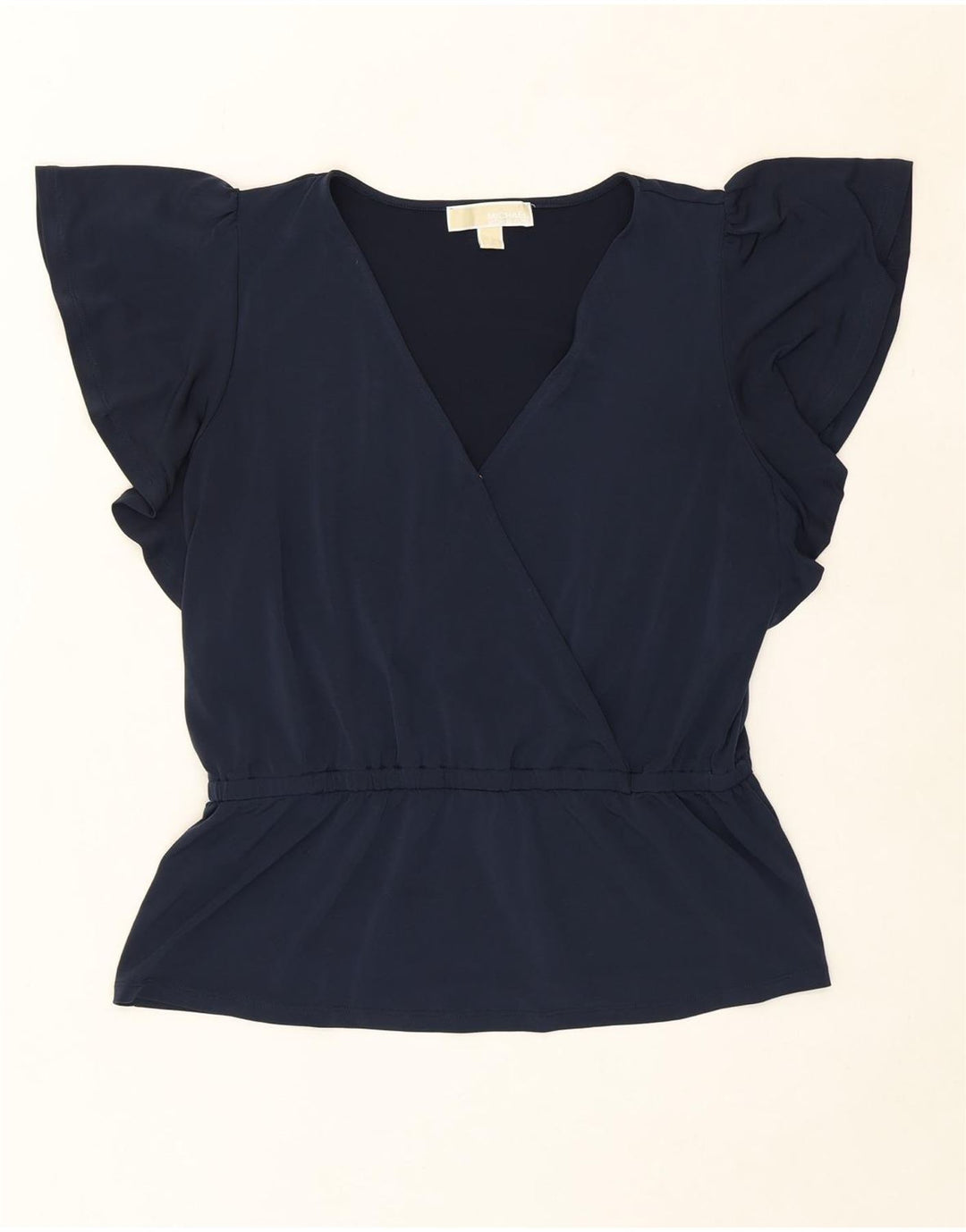 MICHAEL KORS Womens Blouse Top UK 14 Large Navy Blue Vintage Michael Kors and Second-Hand Michael Kors from Messina Hembry 