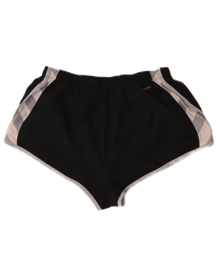 Nike Womens Sport Shorts Medium W28 L12 Black Colourblock Polyester