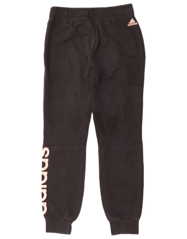Adidas Womens Graphic Tracksuit Trousers Joggers UK 8/10 Small Black