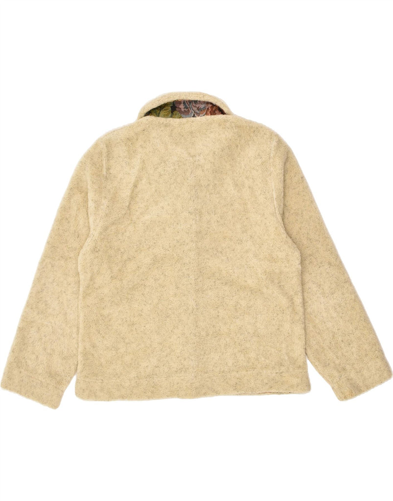 ORVIS Womens Fleece Jacket UK 14 Medium Beige Polyester | Vintage Orvis | Thrift | Second-Hand Orvis | Used Clothing | Messina Hembry 