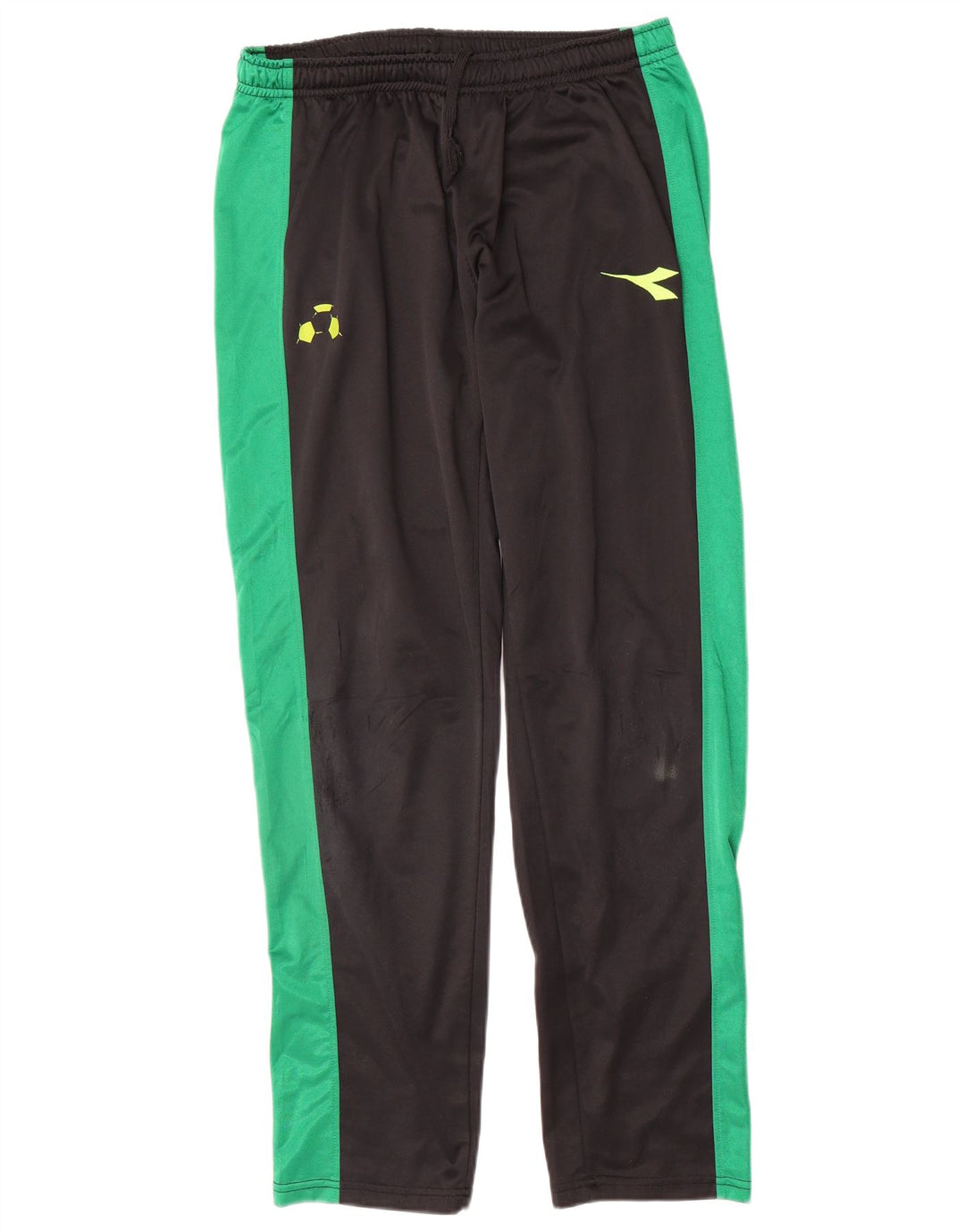 DIADORA Mens Tracksuit Trousers Large  Black Colourblock Polyester