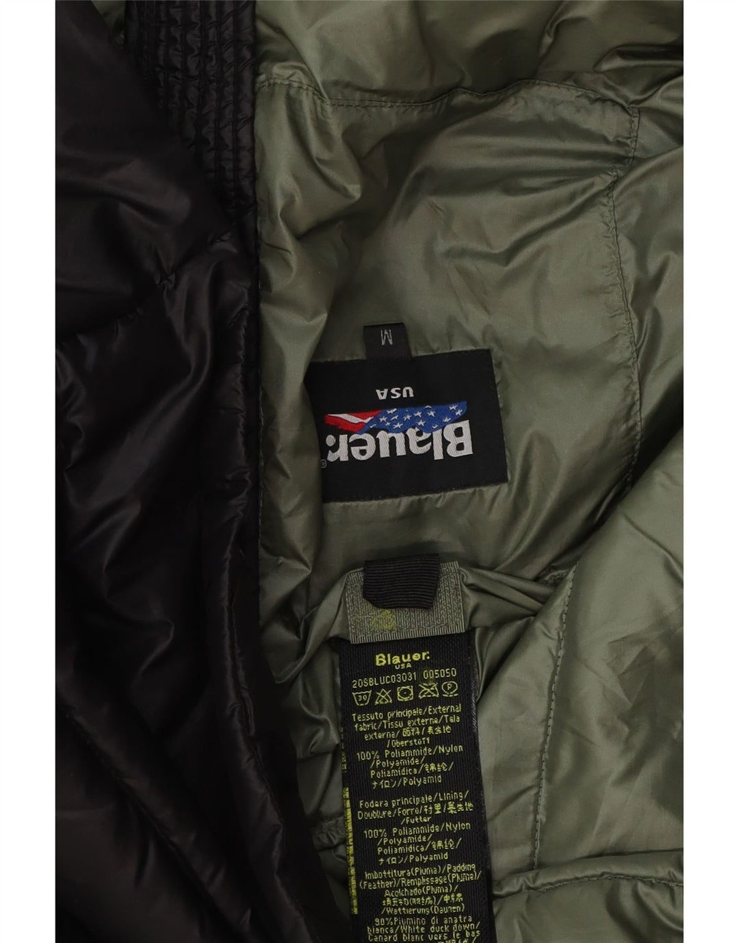 Blauer Mens Padded Jacket UK 38 Medium Black Polyester
