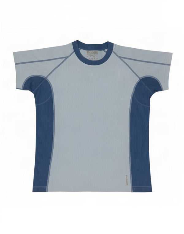 Rohan Mens T-Shirt Top Medium Blue Colourblock