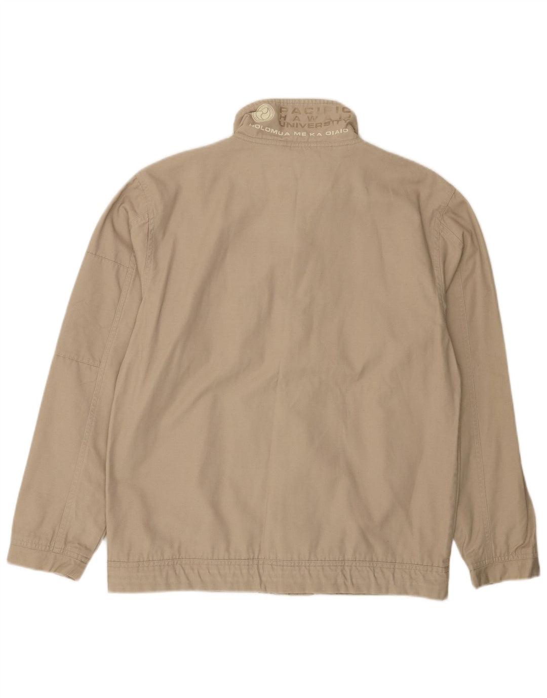 CHAMPION Mens Utility Jacket UK 40 Large Beige Cotton
