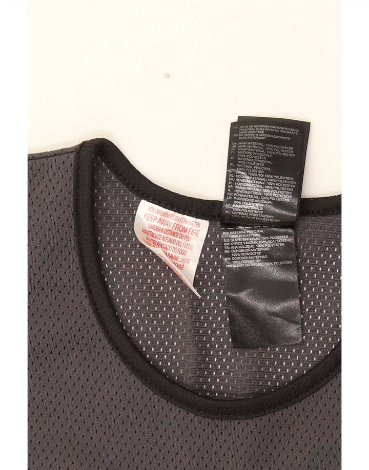 Adidas Boys Graphic Vest Top 13-14 Years Large Grey