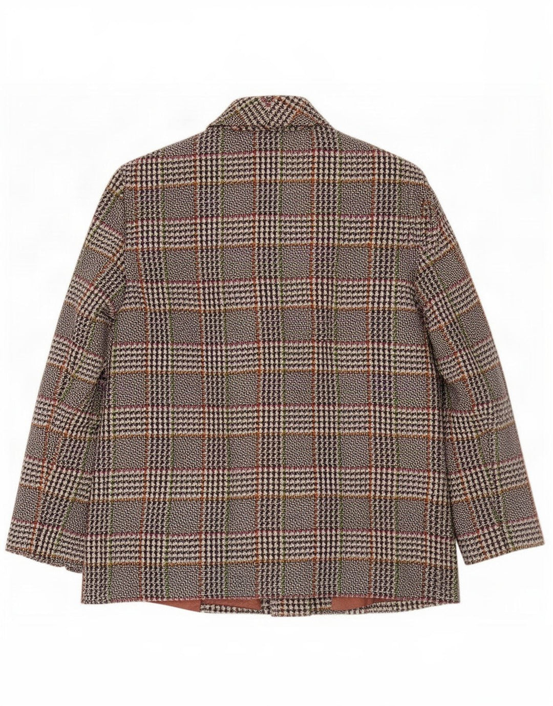 Vintage Womens 2 Button Blazer Jacket UK 16 Large Grey Check