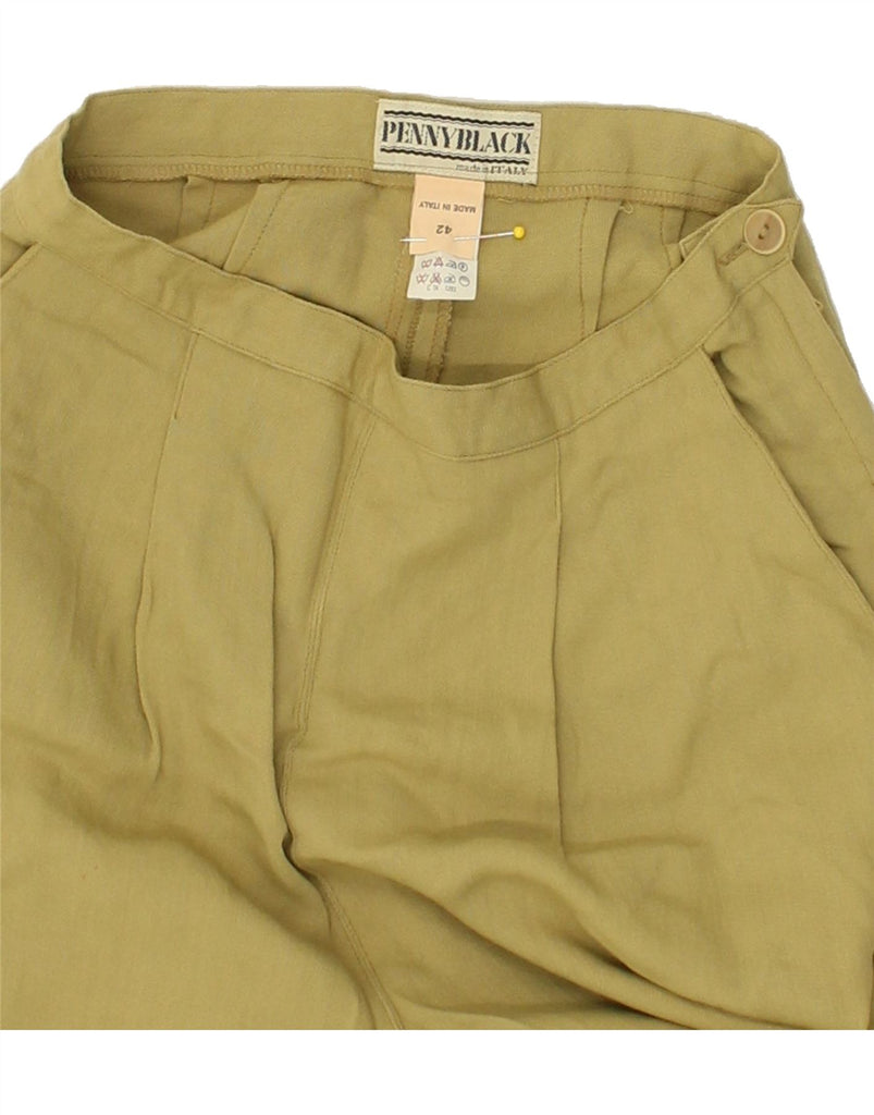 PENNY BLACK Womens Pegged Chino Trousers UK 12 Medium W28 L26  Khaki | Vintage Penny Black | Thrift | Second-Hand Penny Black | Used Clothing | Messina Hembry 