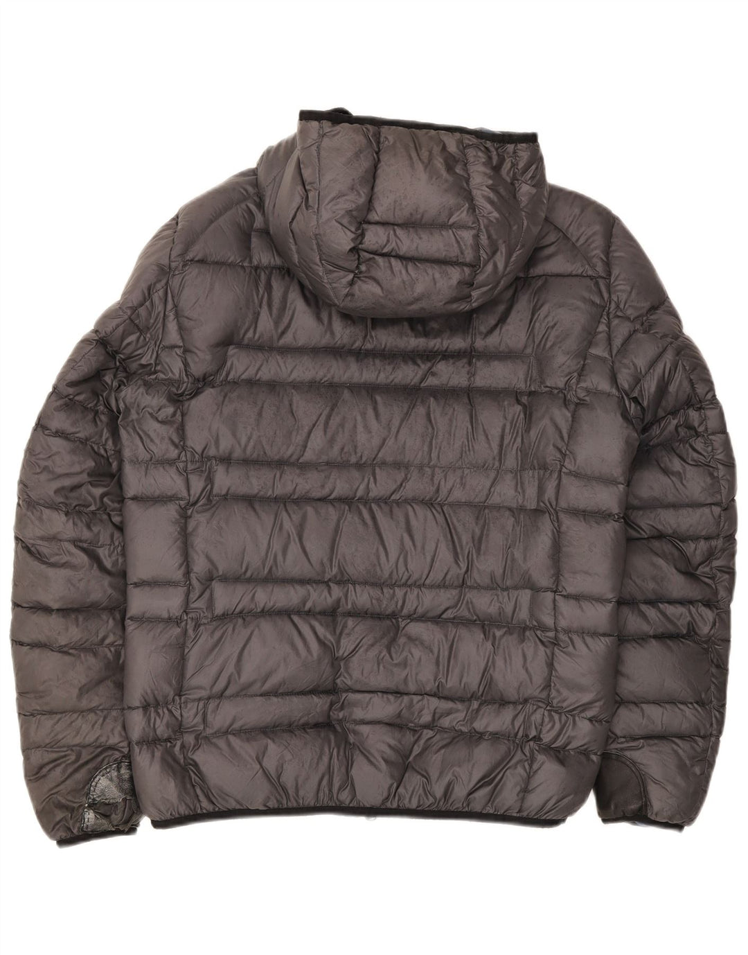 Blauer Mens Hooded Padded Jacket UK 40 Large Grey Polyamide