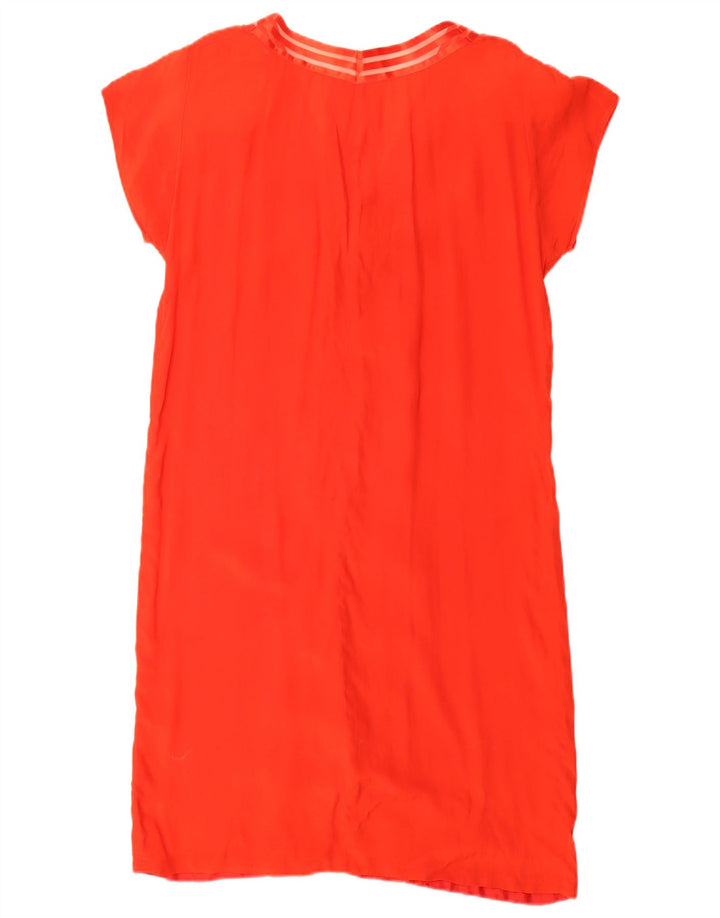 Vintage Womens Shift Dress UK 14 Medium Red