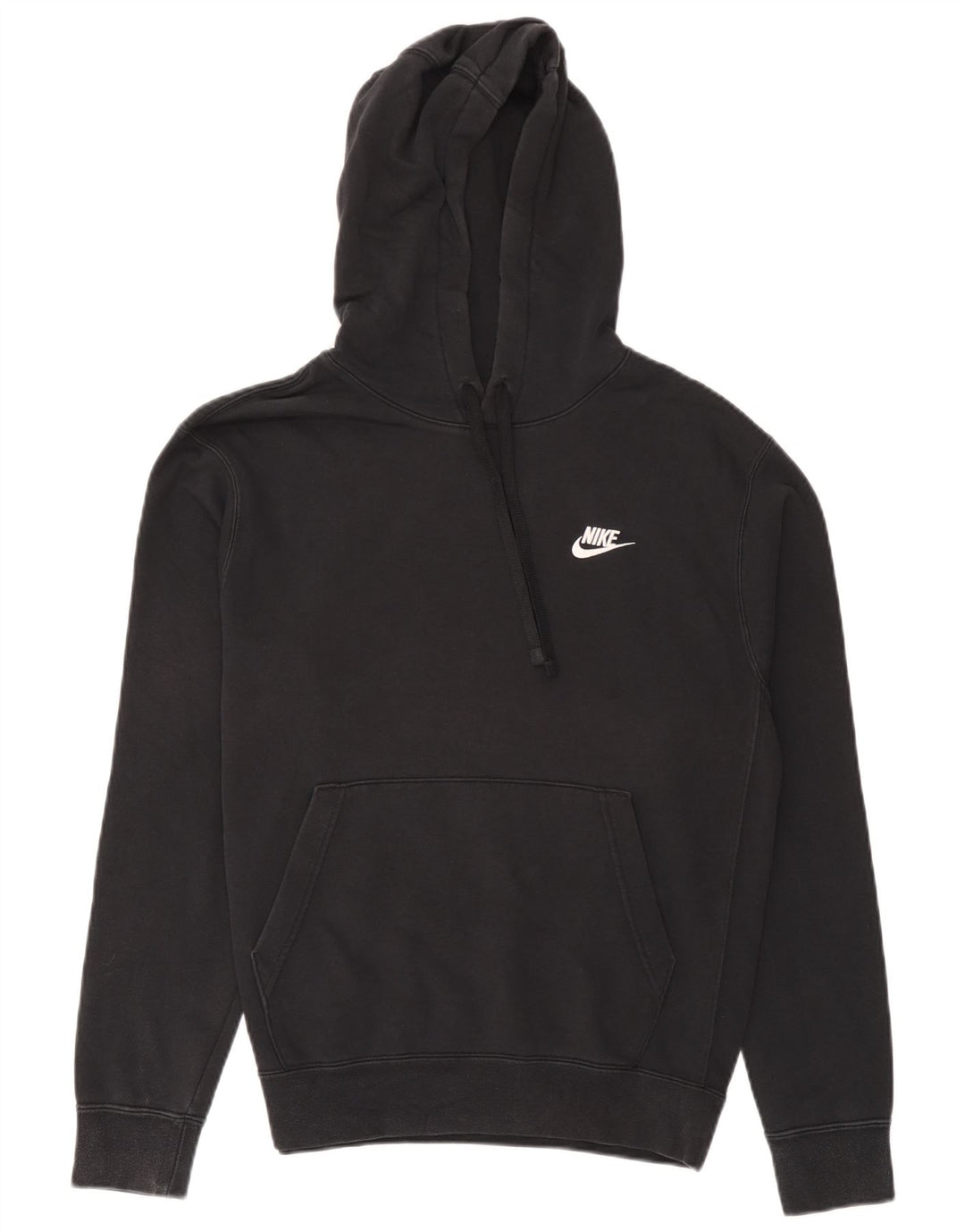 Nike Mens Hoodie Jumper Small Black Cotton