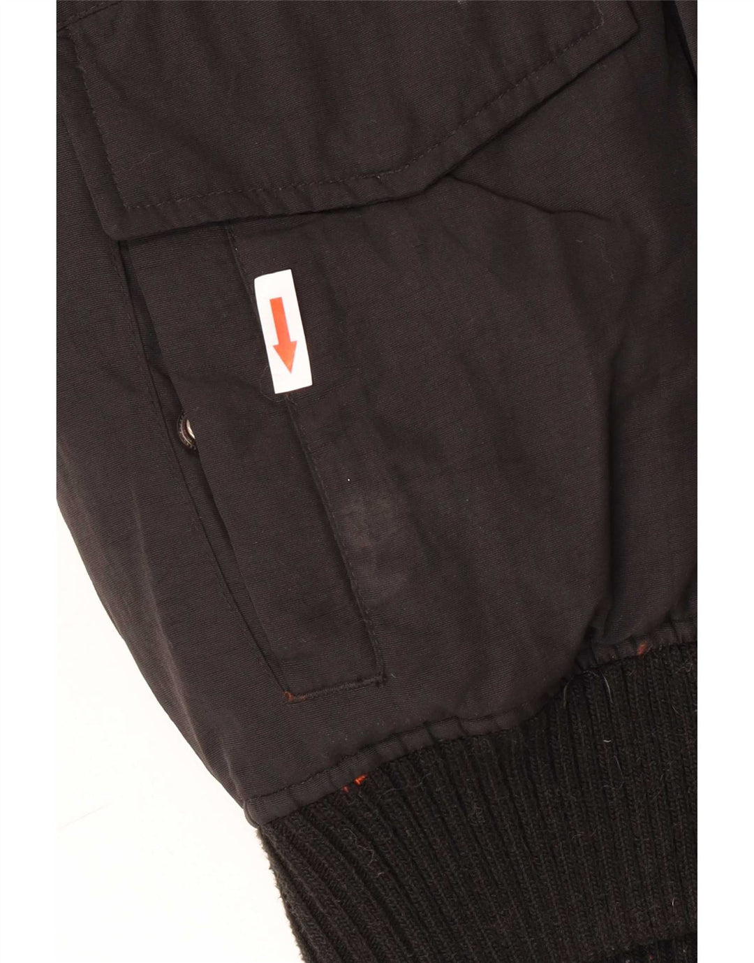 Superdry Mens Hooded Padded Jacket UK 38 Medium Black Nylon