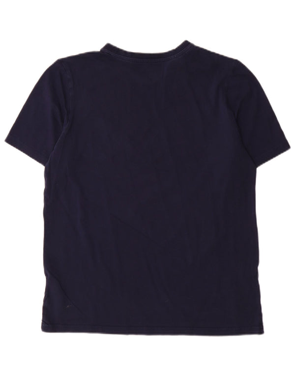 Adidas Boys Graphic T-Shirt Top 13-14 Years Navy Blue Cotton